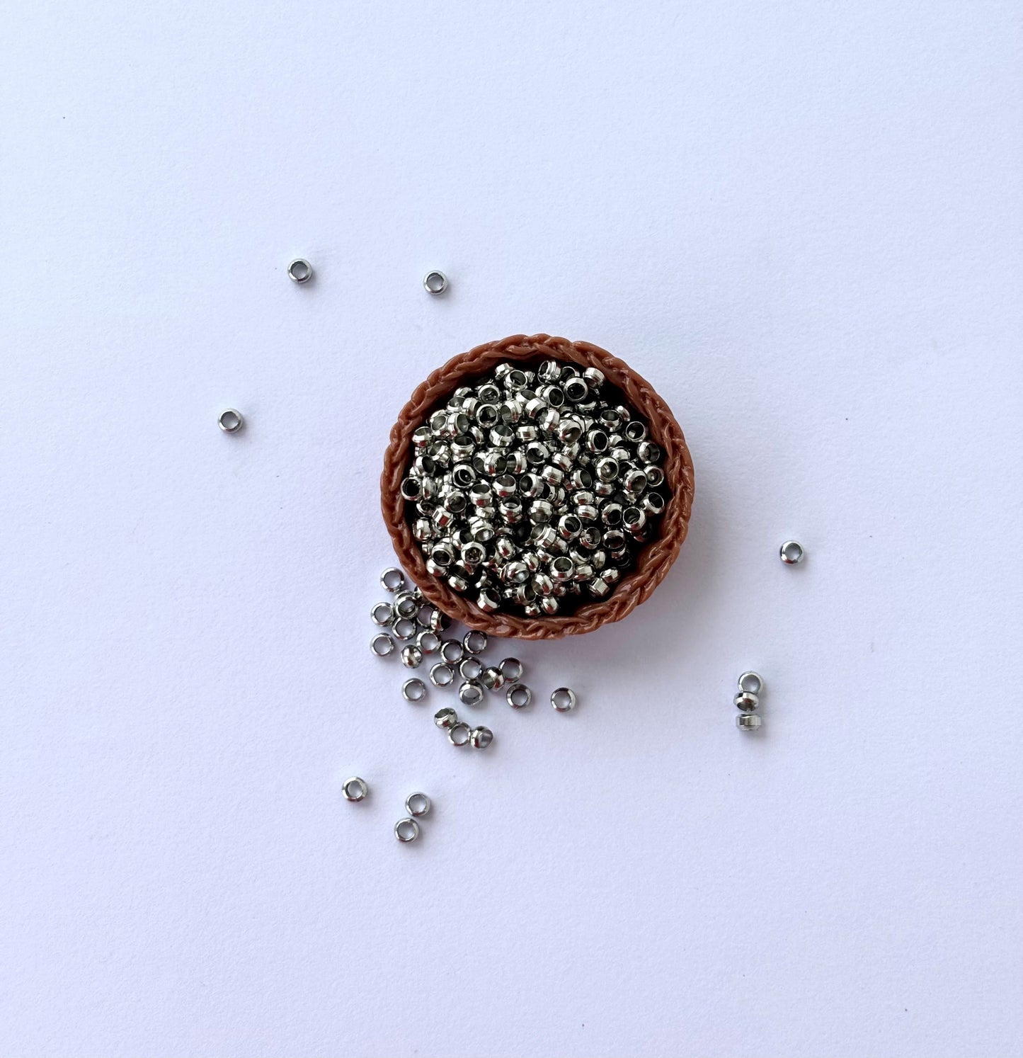 Gunmetal Crimp Beads 2MM