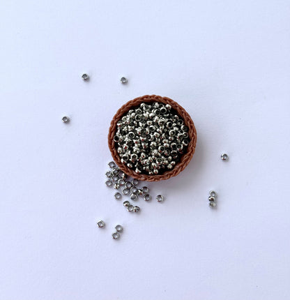 Gunmetal Crimp Beads 2MM