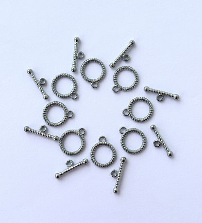 Twisted Rope Toggle Clasps