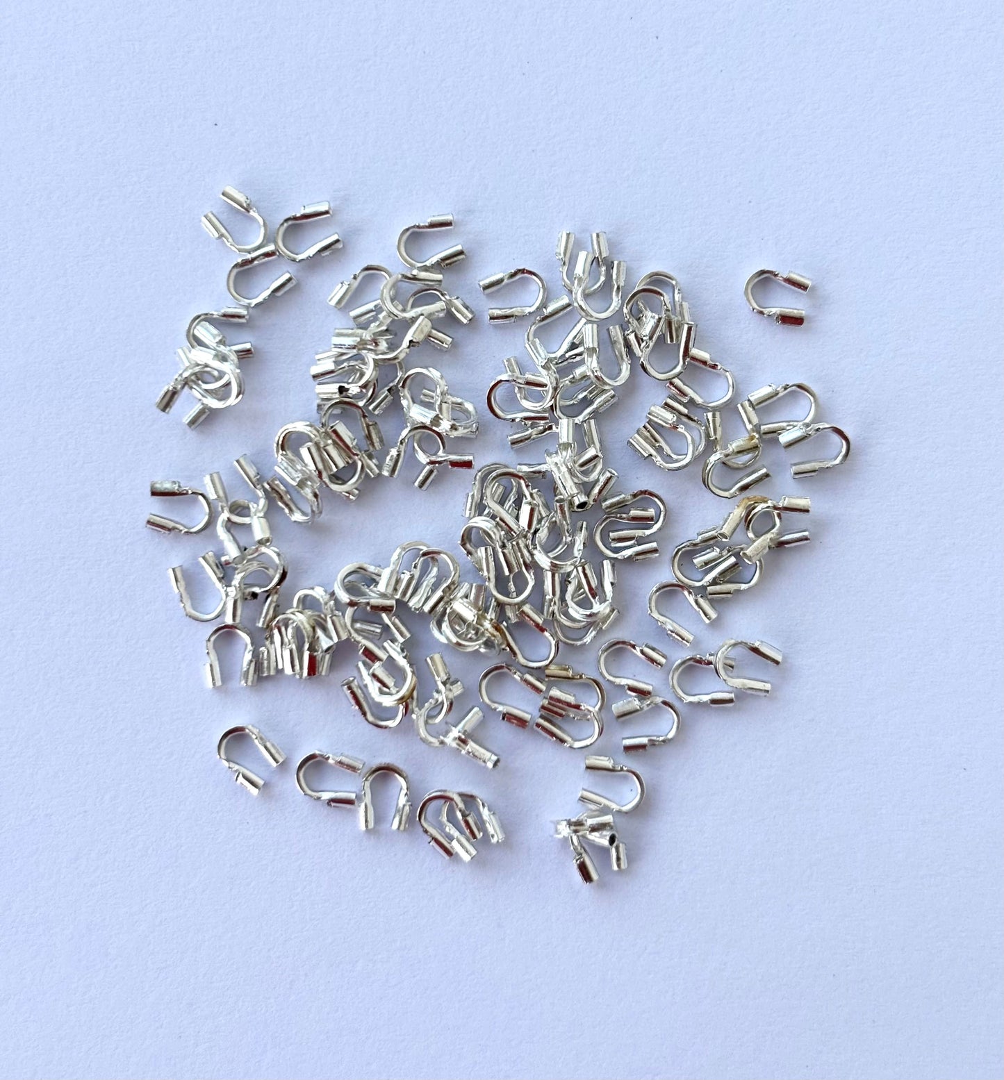 Silver Wire Guards - Beading Thread Protectors for Jewelry Making