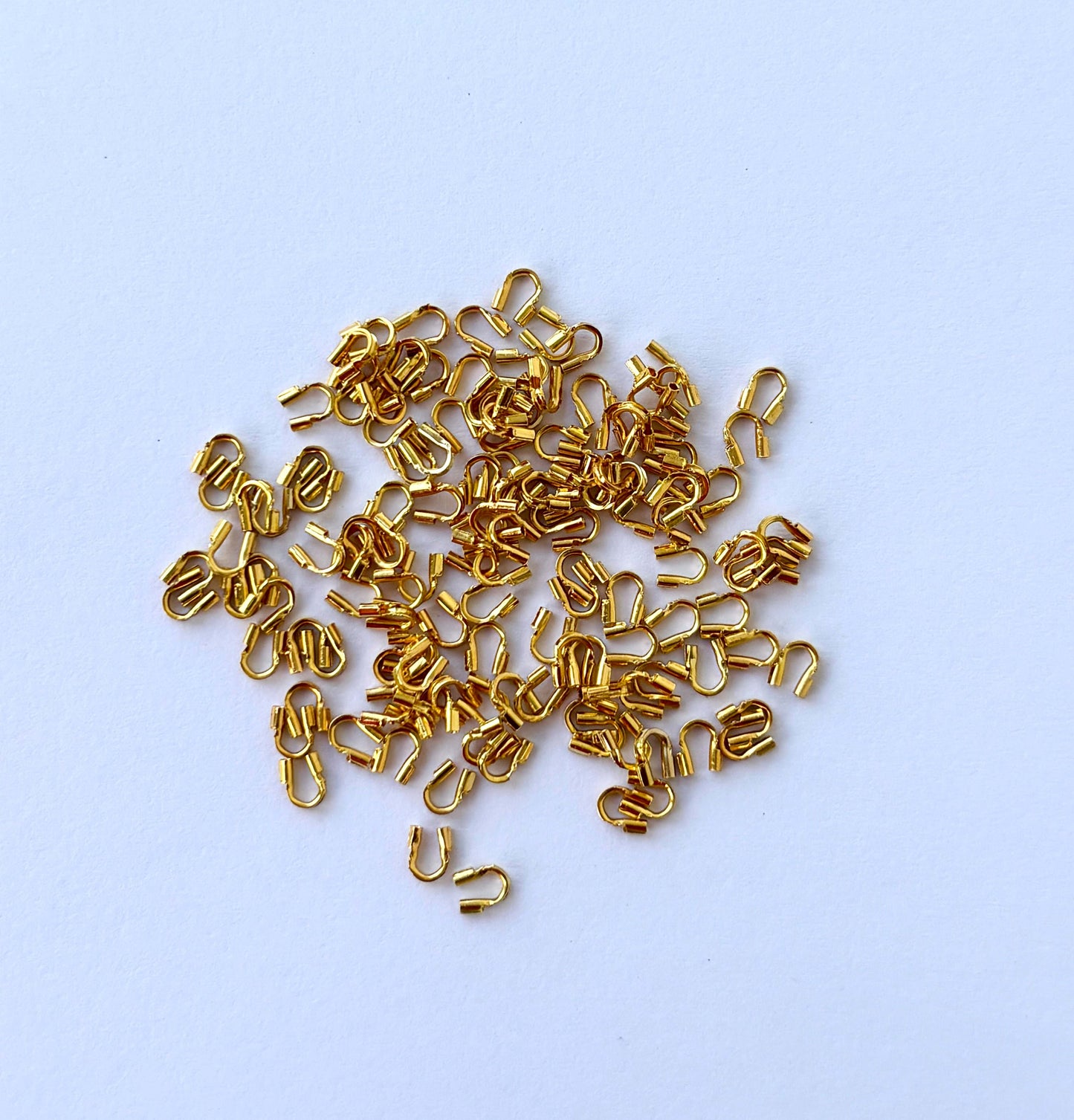 Gold Wire Guards - Beading Thread Protectors for Jewelry Making