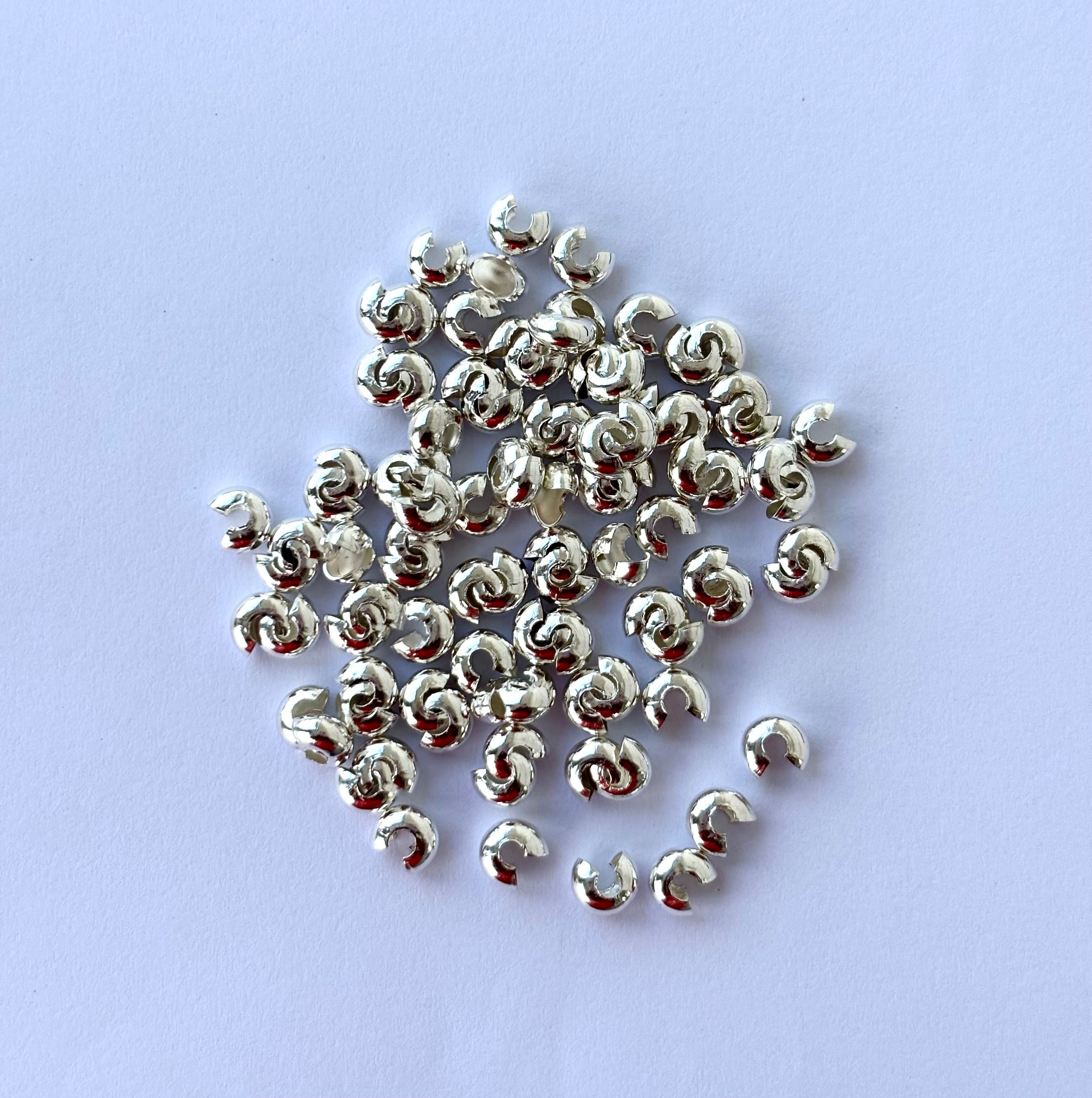 Silver Crimp Bead Covers