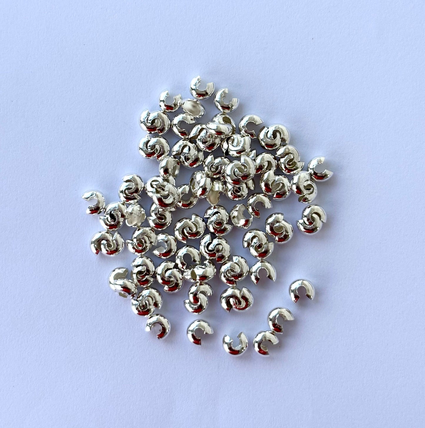 Silver Crimp Bead Covers