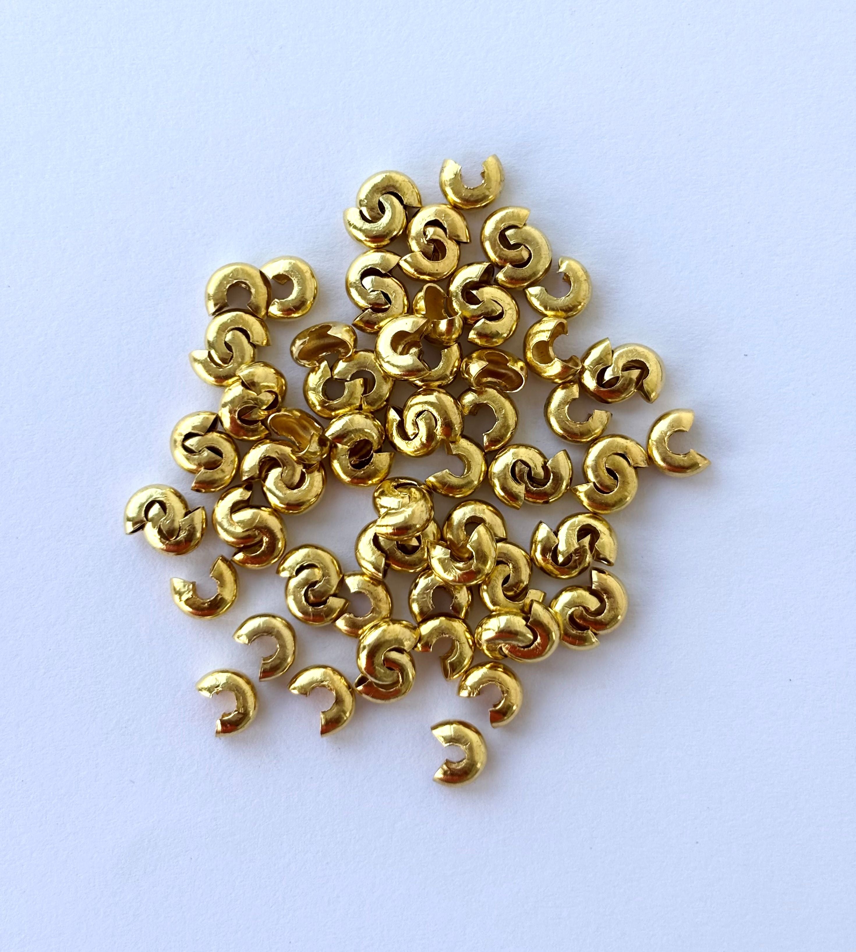 Gold Crimp Bead Covers