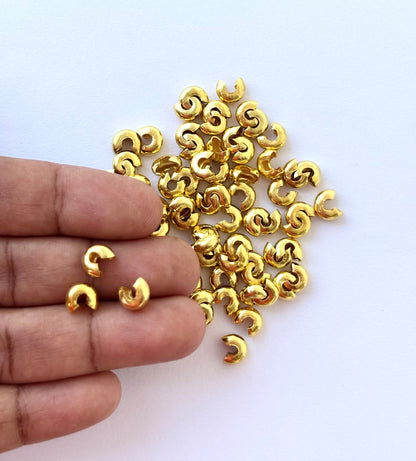 Gold Crimp Bead Covers