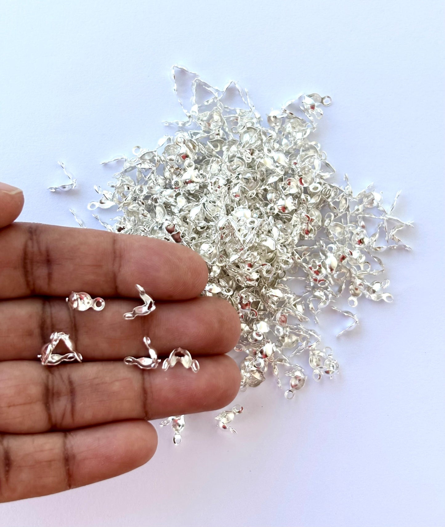 Silver Plated Bead Tips