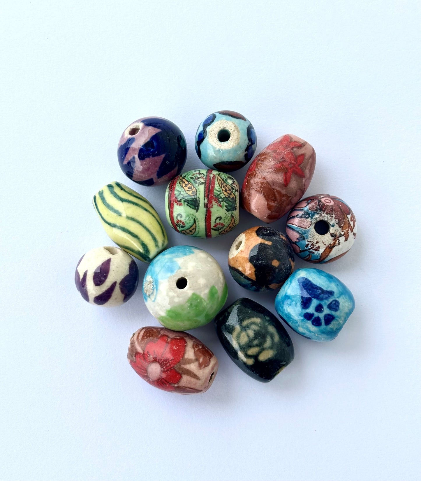 Assorted Handmade Ceramic Beads