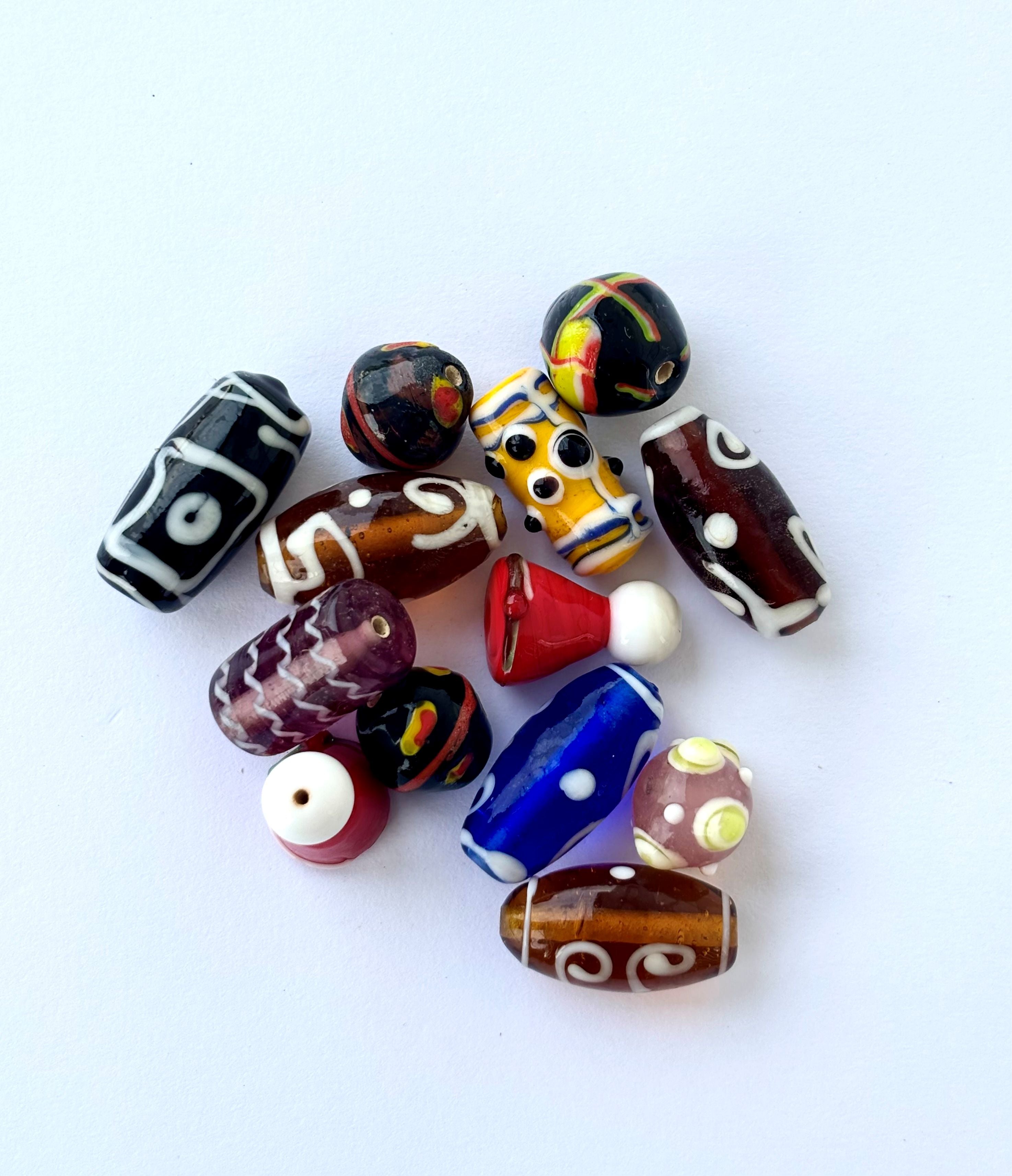 Assortment of Large Lampwork-Style Beads
