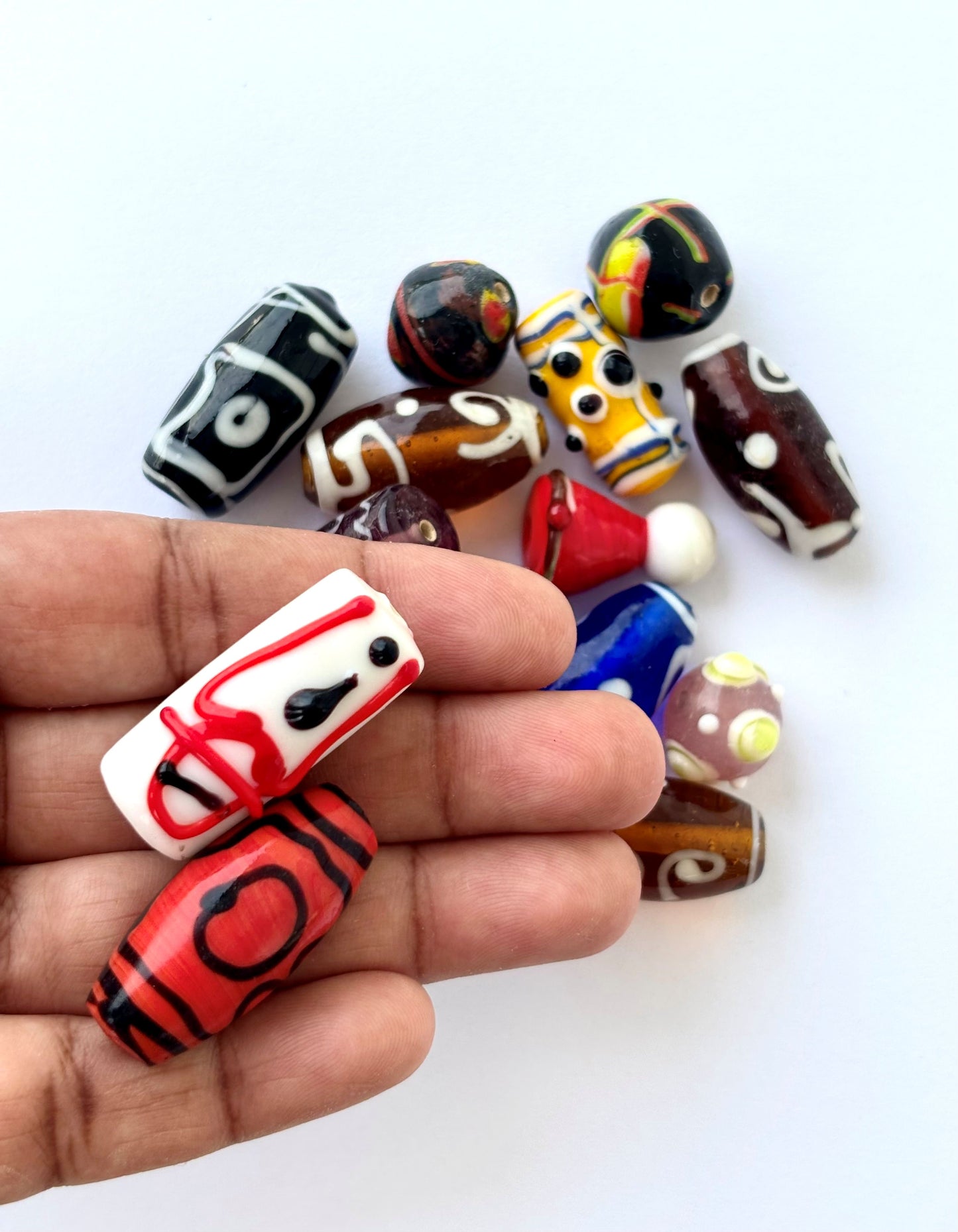 Assortment of Large Lampwork-Style Beads