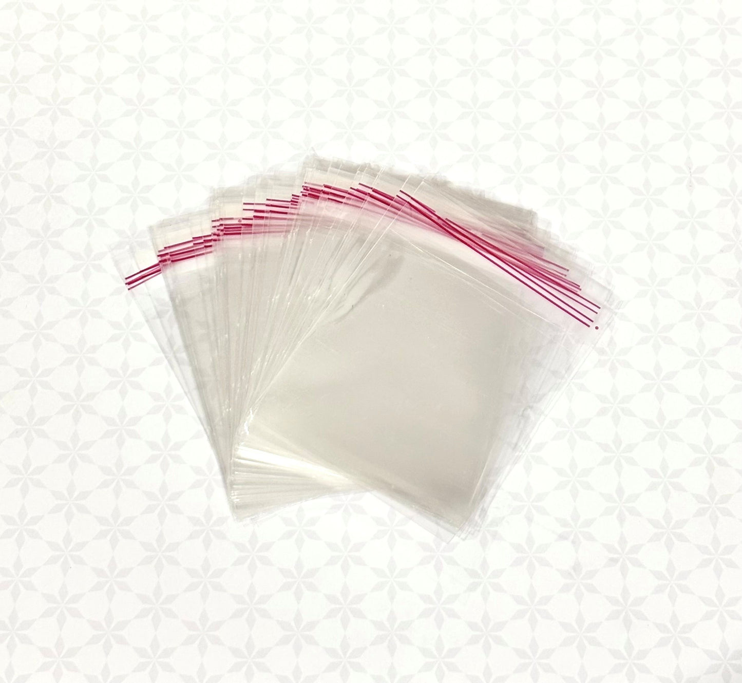 Clear Self-Adhesive Poly Bags 2.5 x 2.5