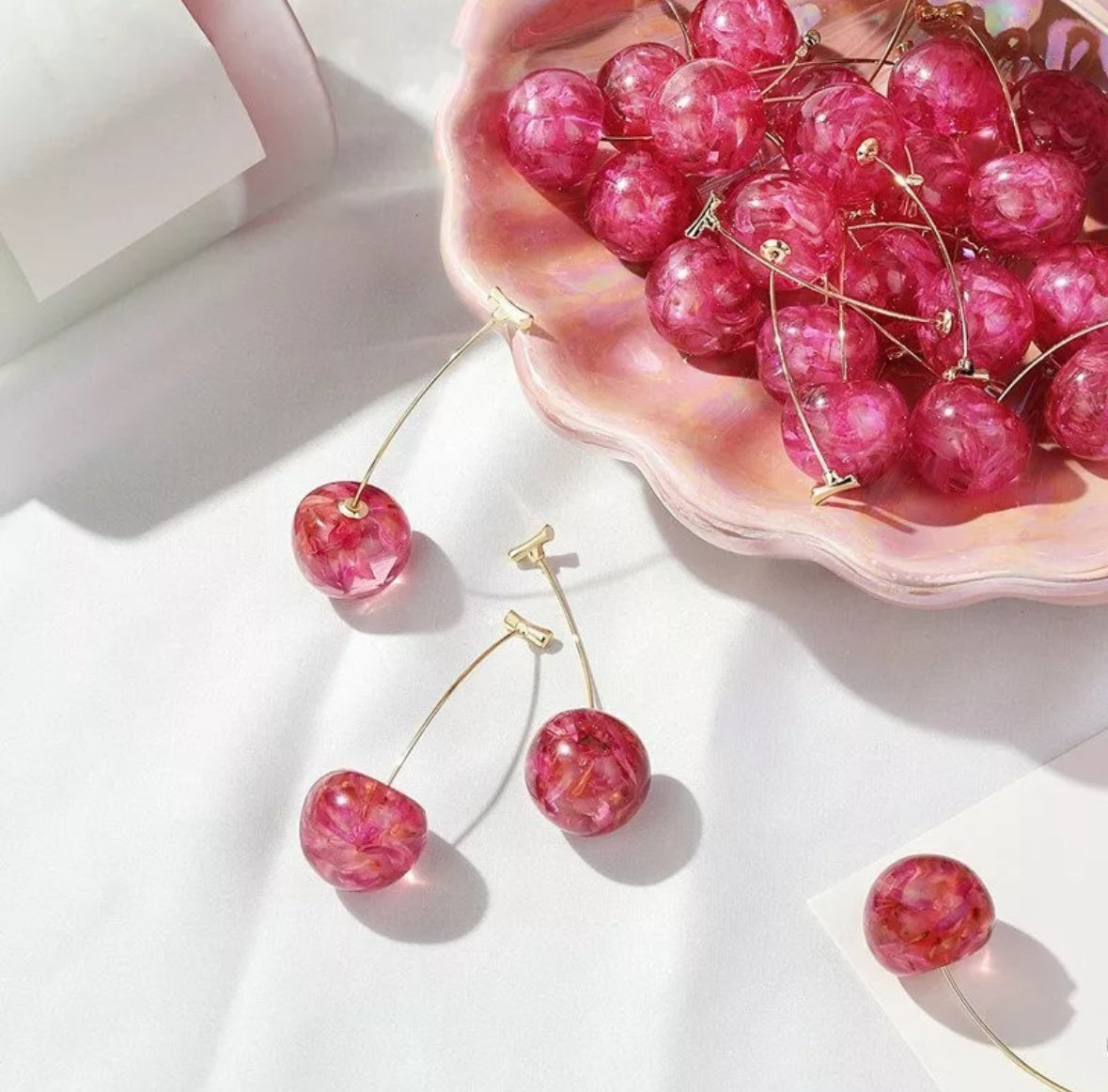Cherry Drop Earrings