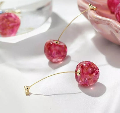 Cherry Drop Earrings