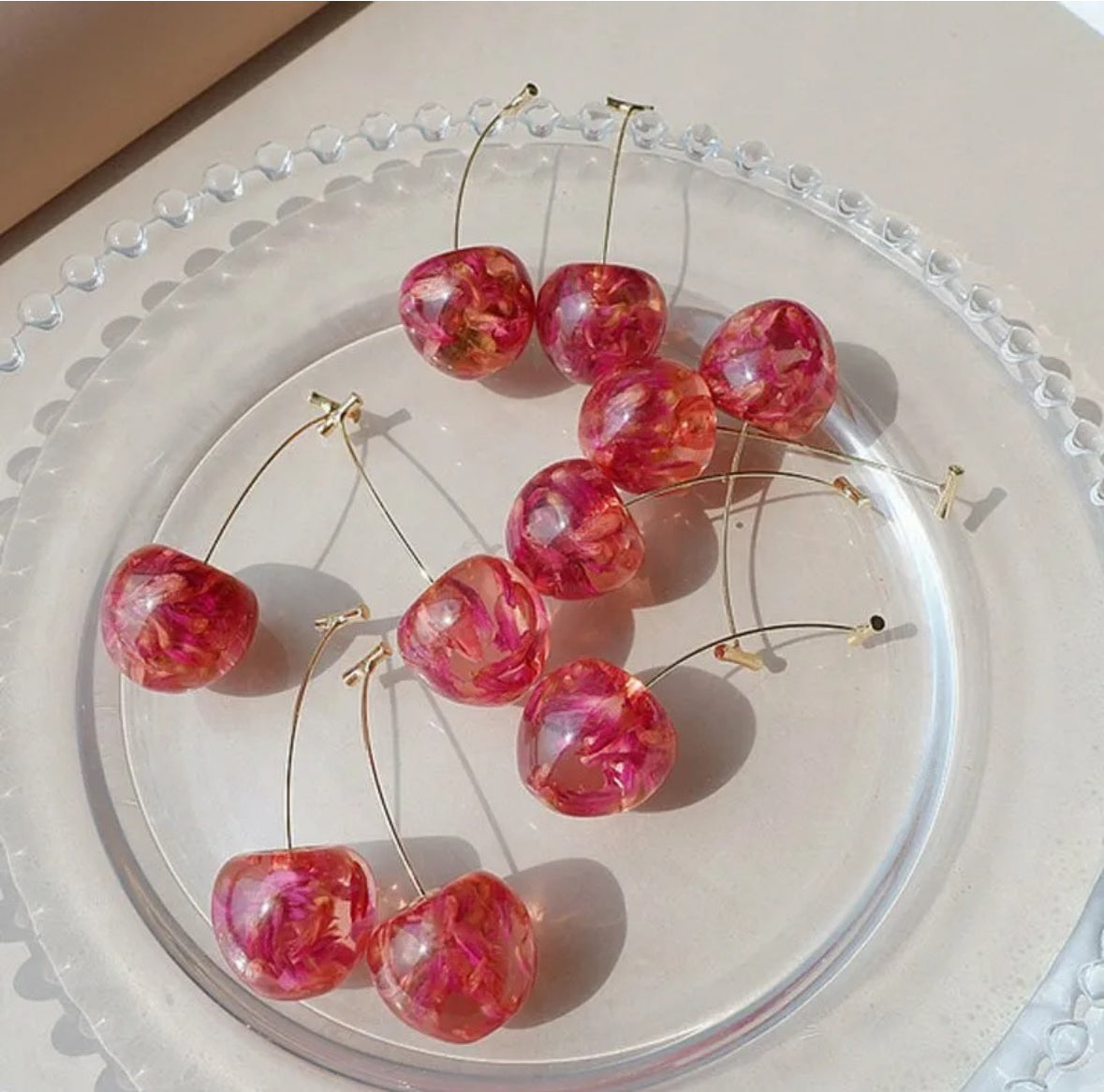 Cherry Drop Earrings