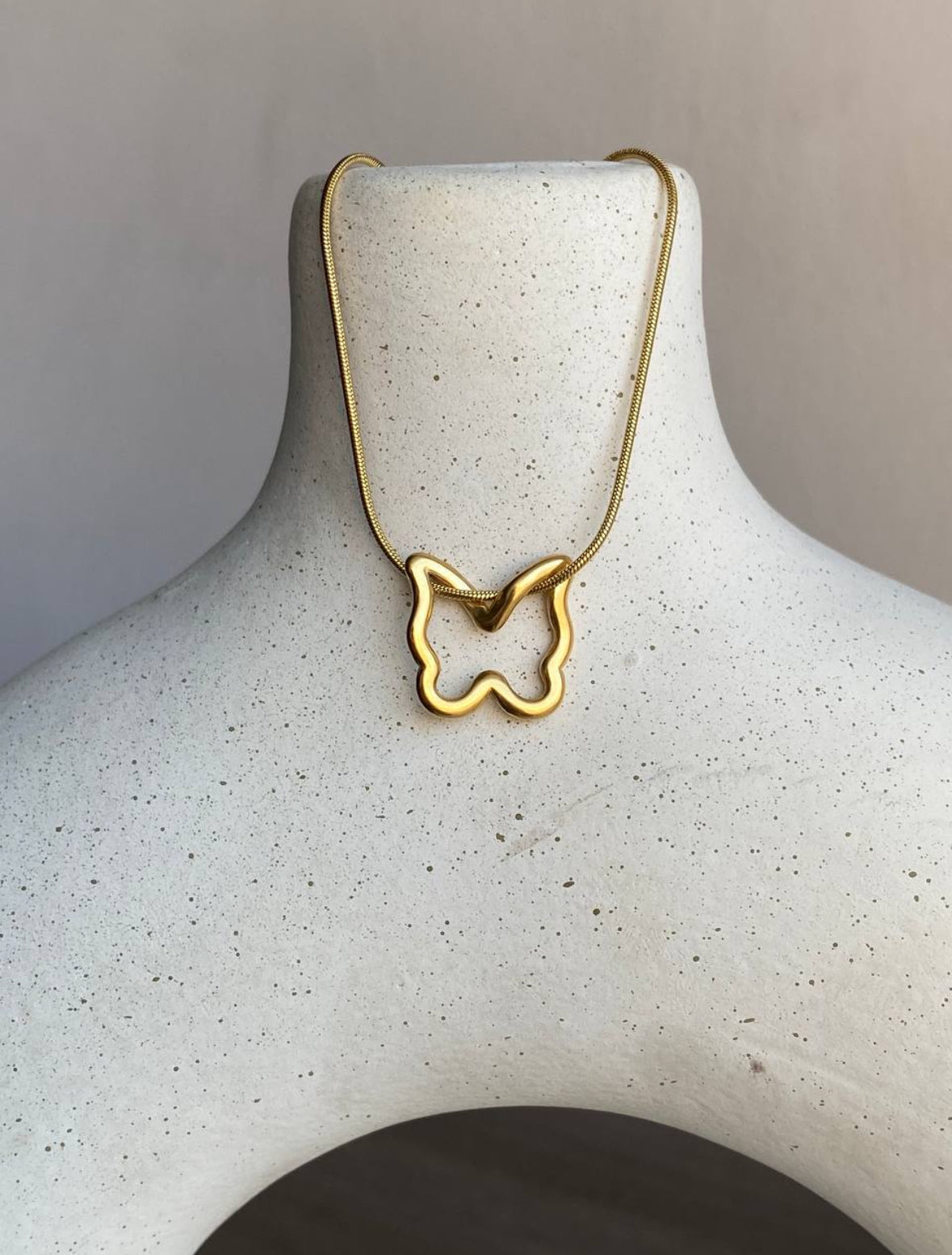 Minimalist Gold Butterfly Necklace