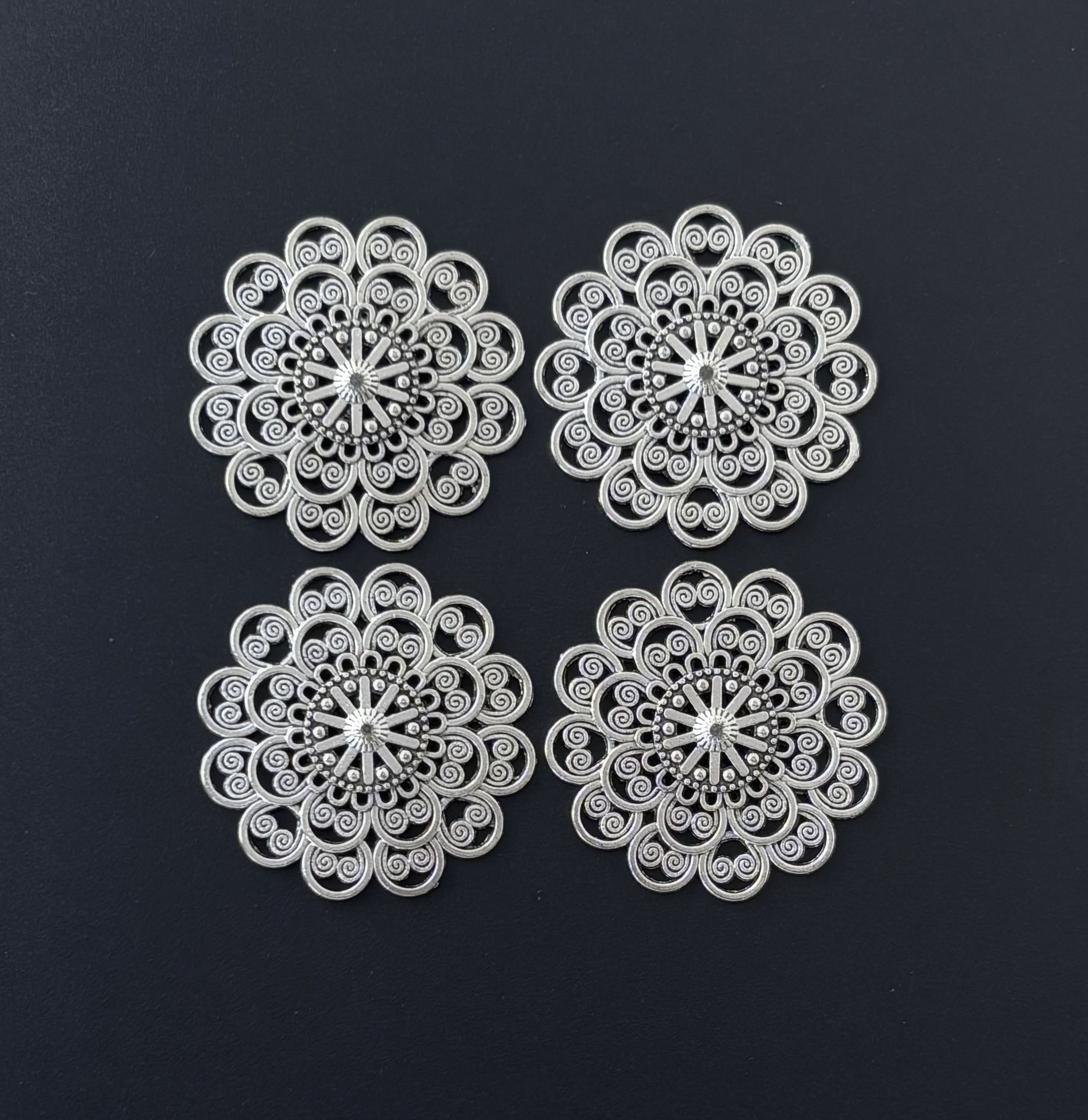 Filigree Flower Wraps and Connectors
