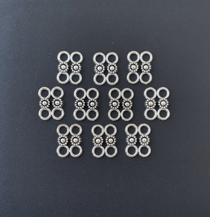 Silver Channel Bead Link Connectors