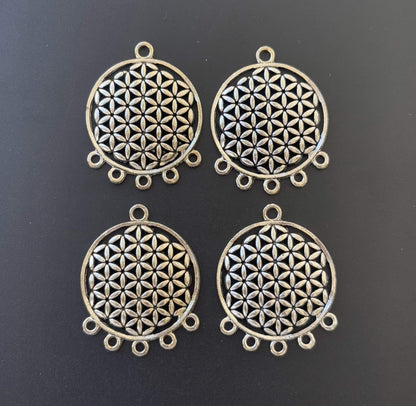 Flower of Life Connector Pendants
