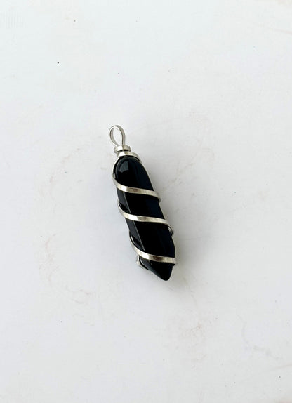 Black Onyx Point Pendant