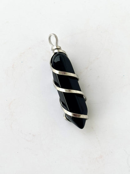 Black Onyx Point Pendant
