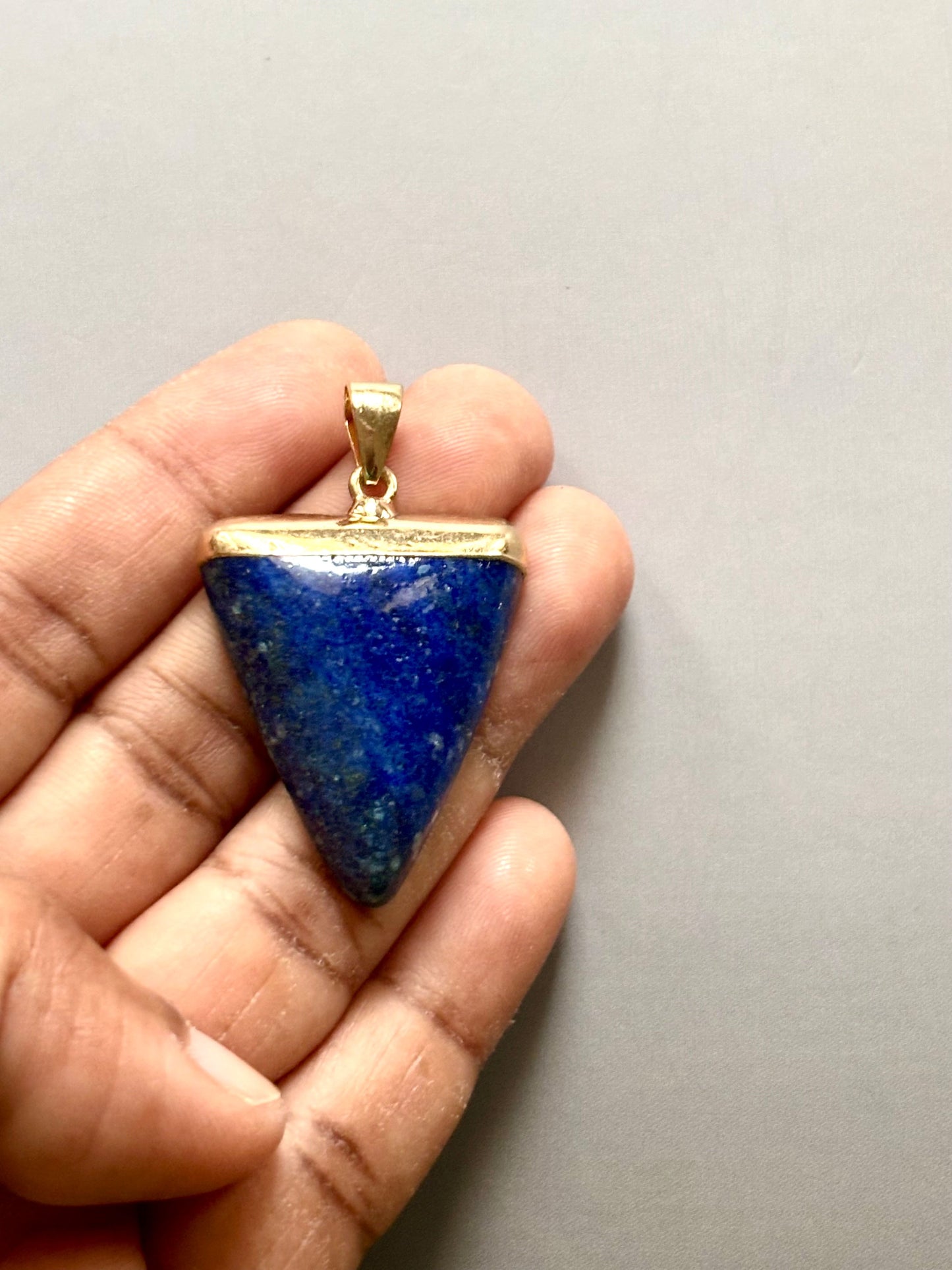 Lapis Lazuli Triangle Pendant