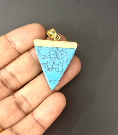 Turquoise Triangle Pendant