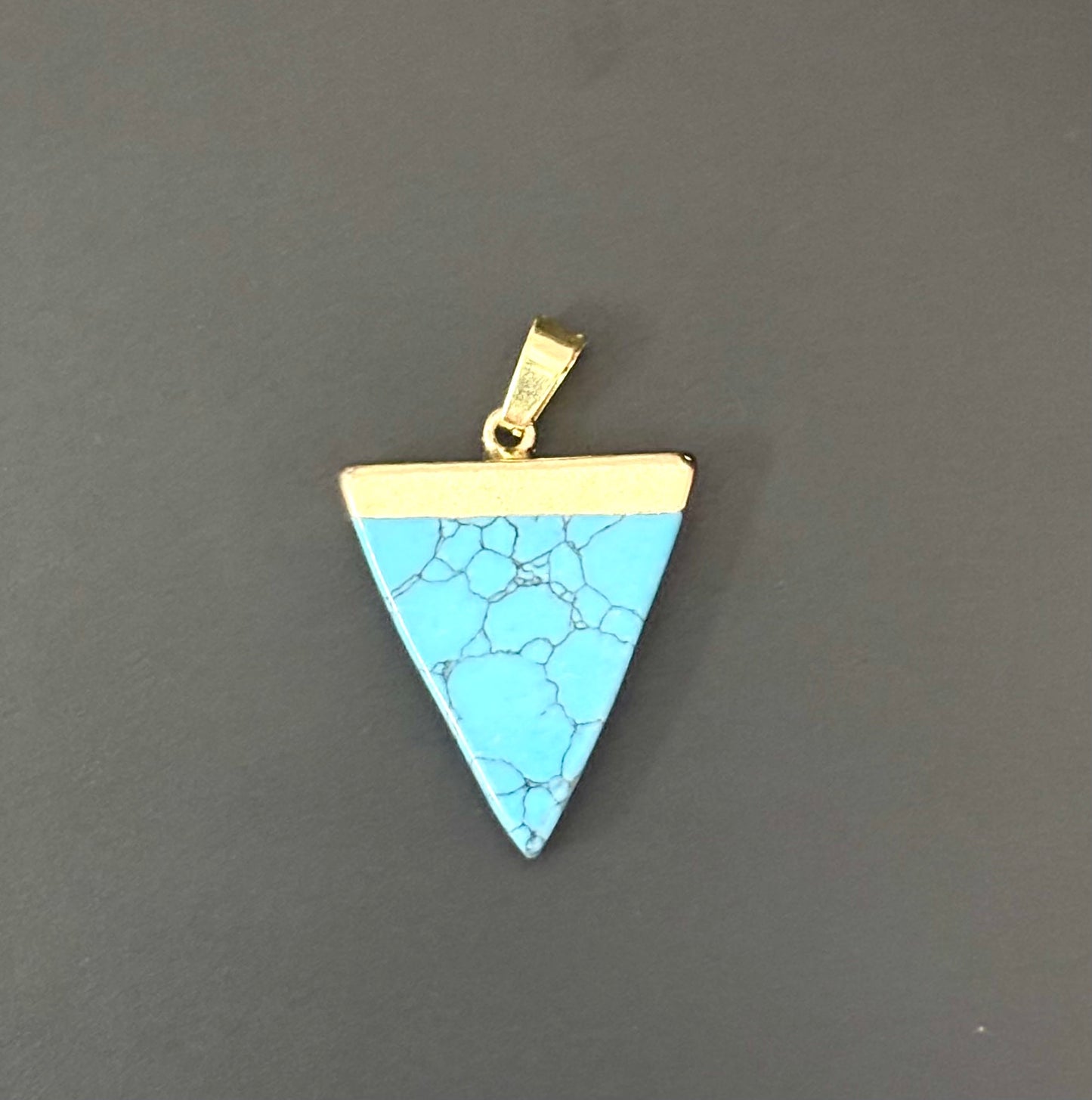 Turquoise Triangle Pendant