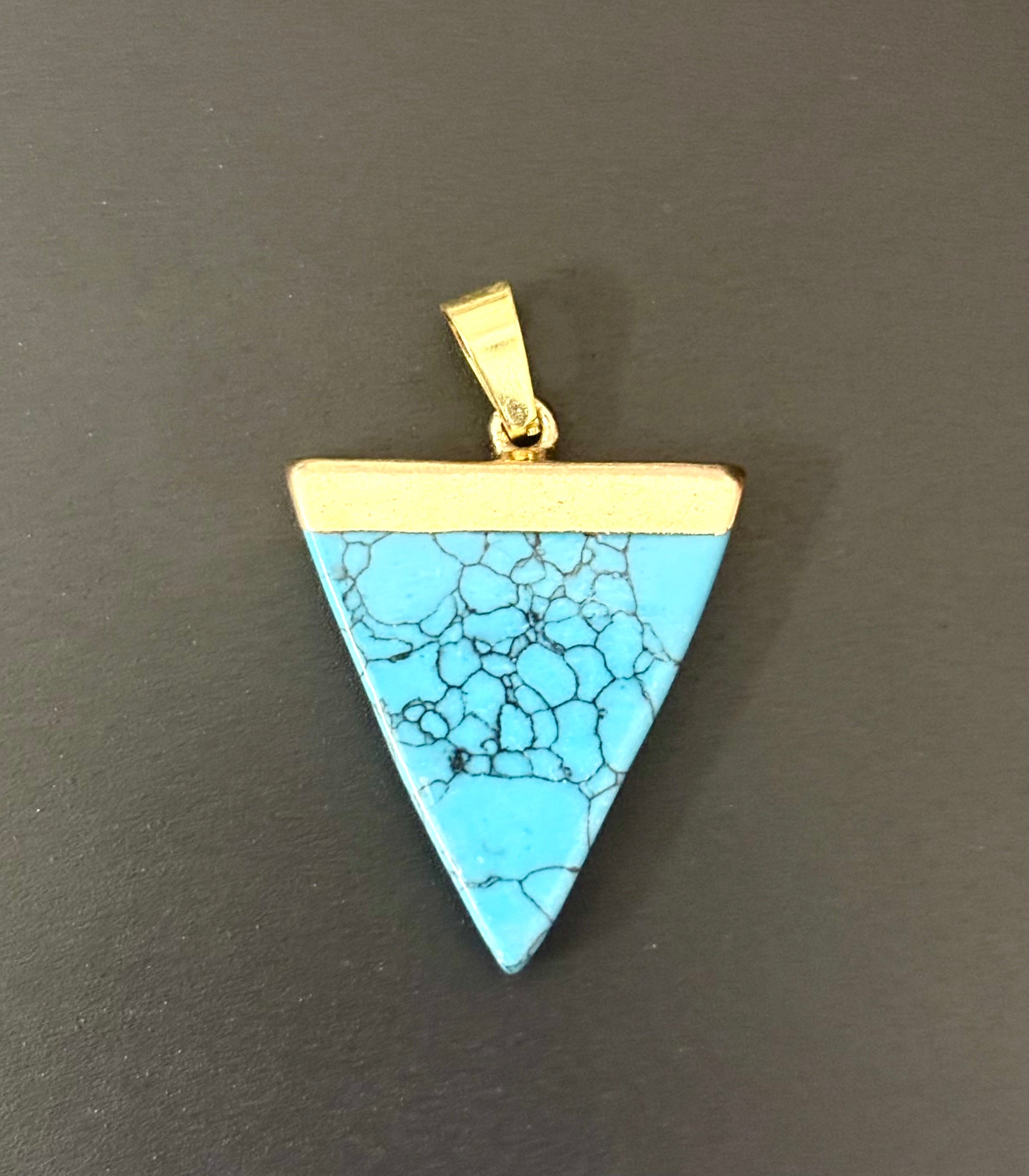 Turquoise Triangle Pendant