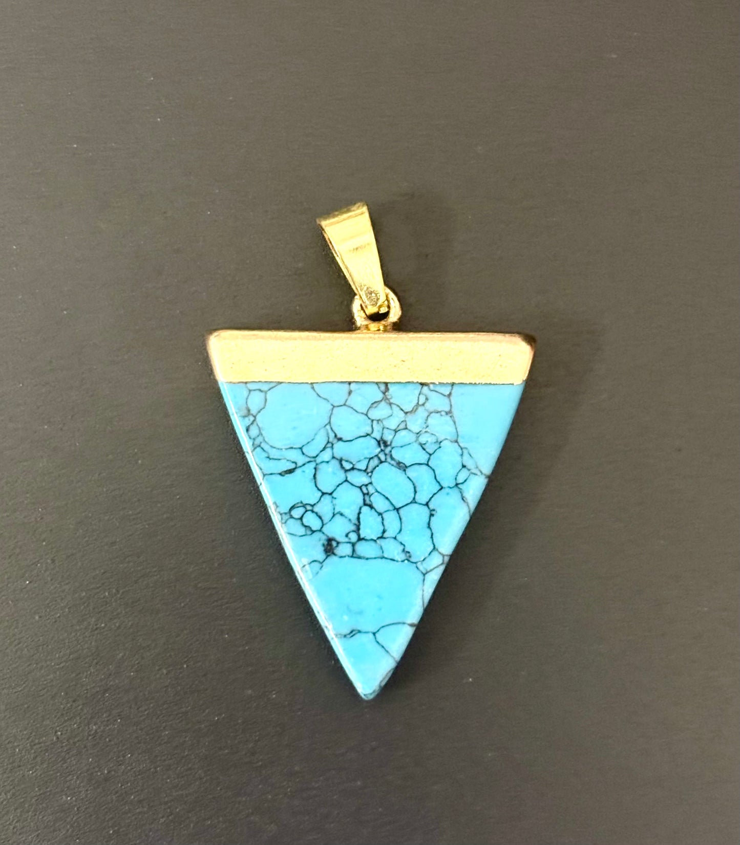 Turquoise Triangle Pendant