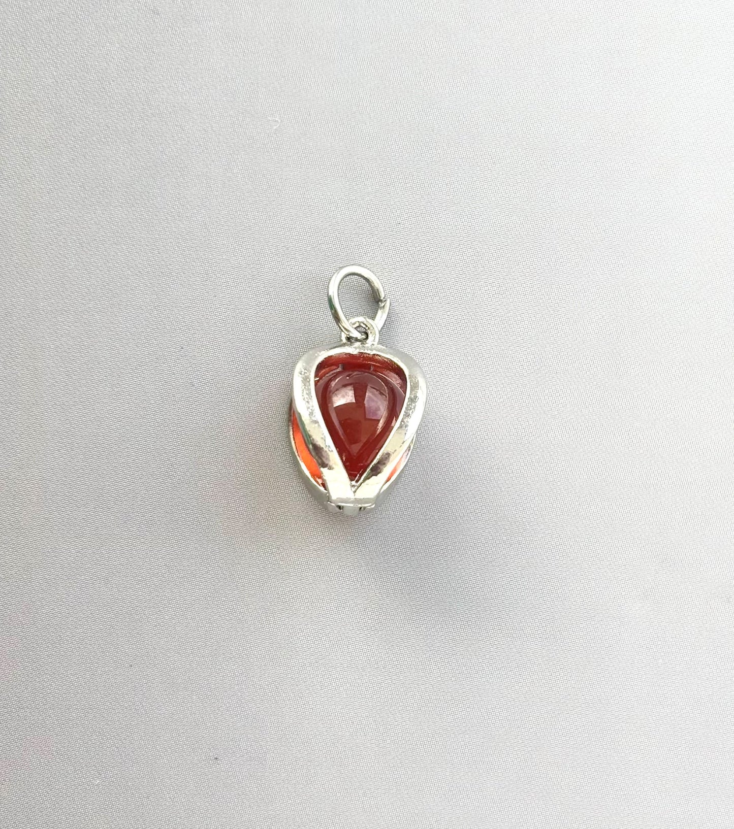 Tiny Carnelian Teardrop Pendant