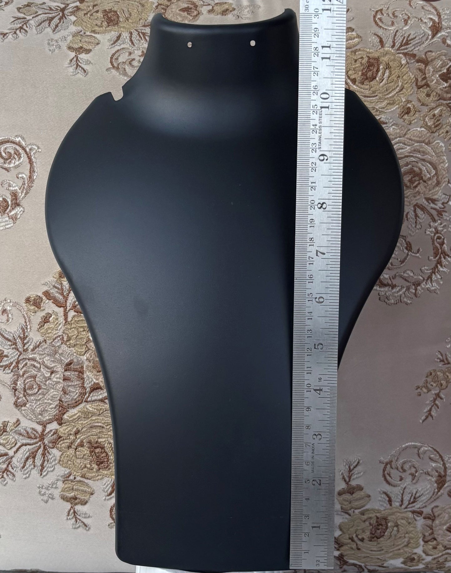 Black Plastic Jewelry Display Mannequin Stand 12 Inches
