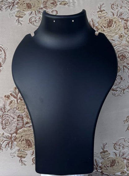 Black Plastic Jewelry Display Mannequin Stand 12 Inches