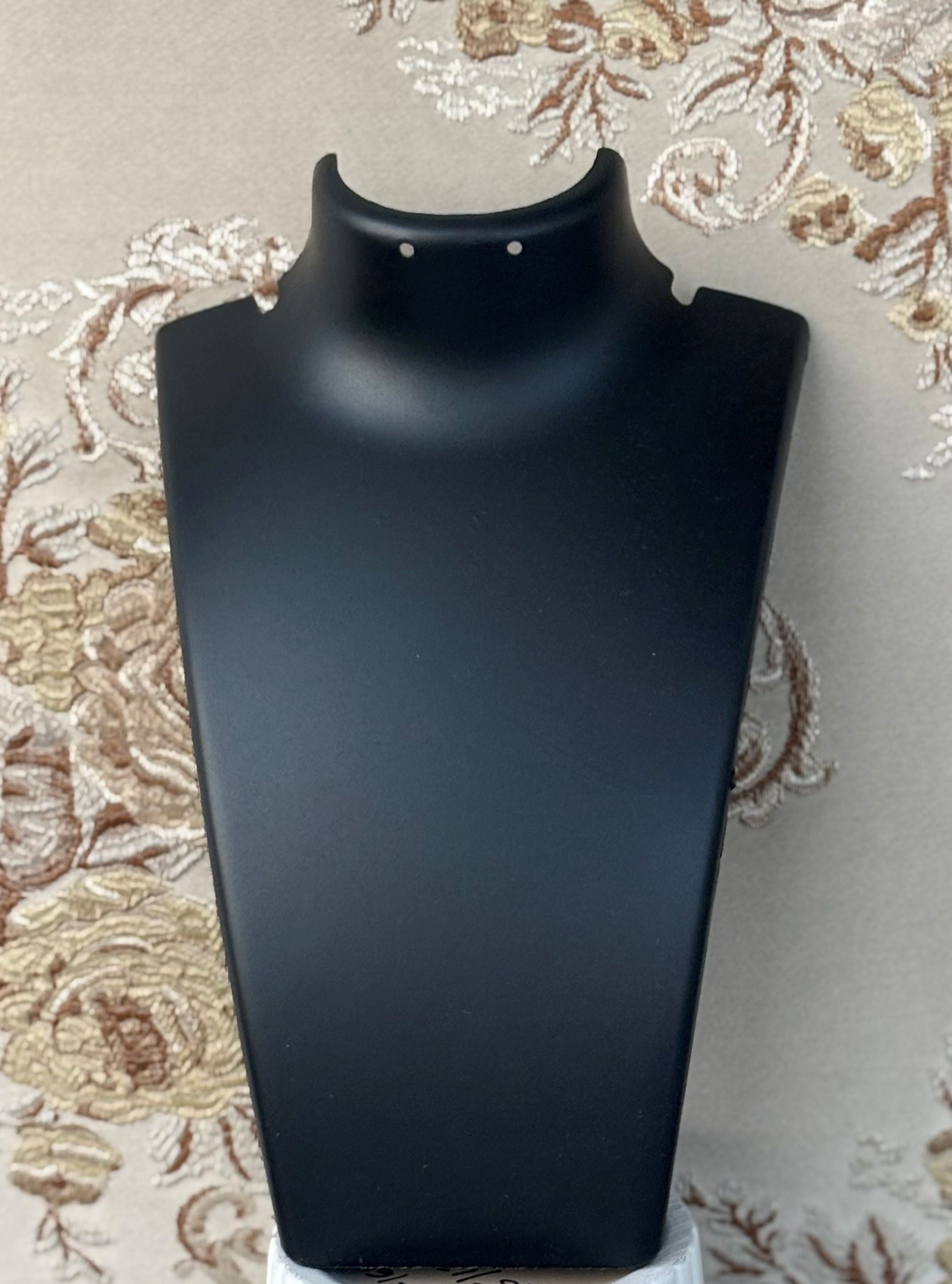 Black Plastic Jewelry Display Mannequin Stand 8 Inches
