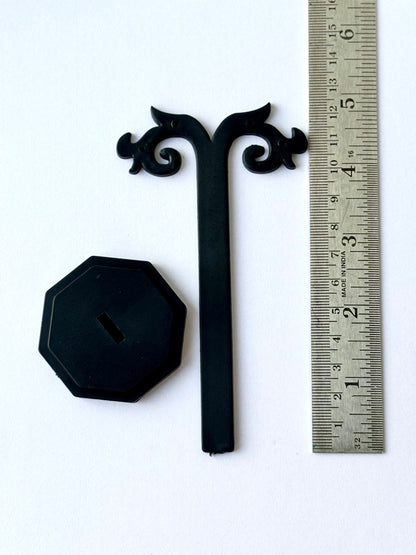 Black Plastic Earring Holder Stand