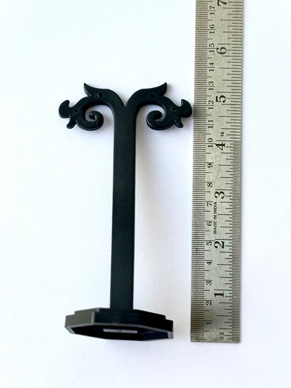 Black Plastic Earring Holder Stand