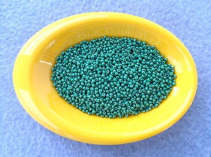 Preciosa Teal Green Seed Beads