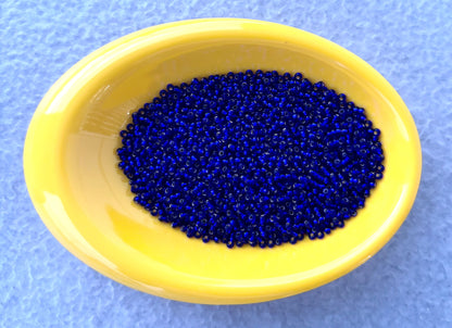 Preciosa Silver-Lined Cobalt Blue Seed Beads