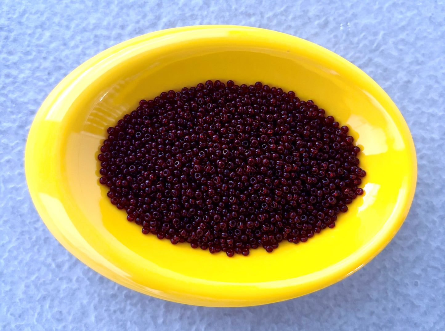 Preciosa Maroon Translucent Seed Beads