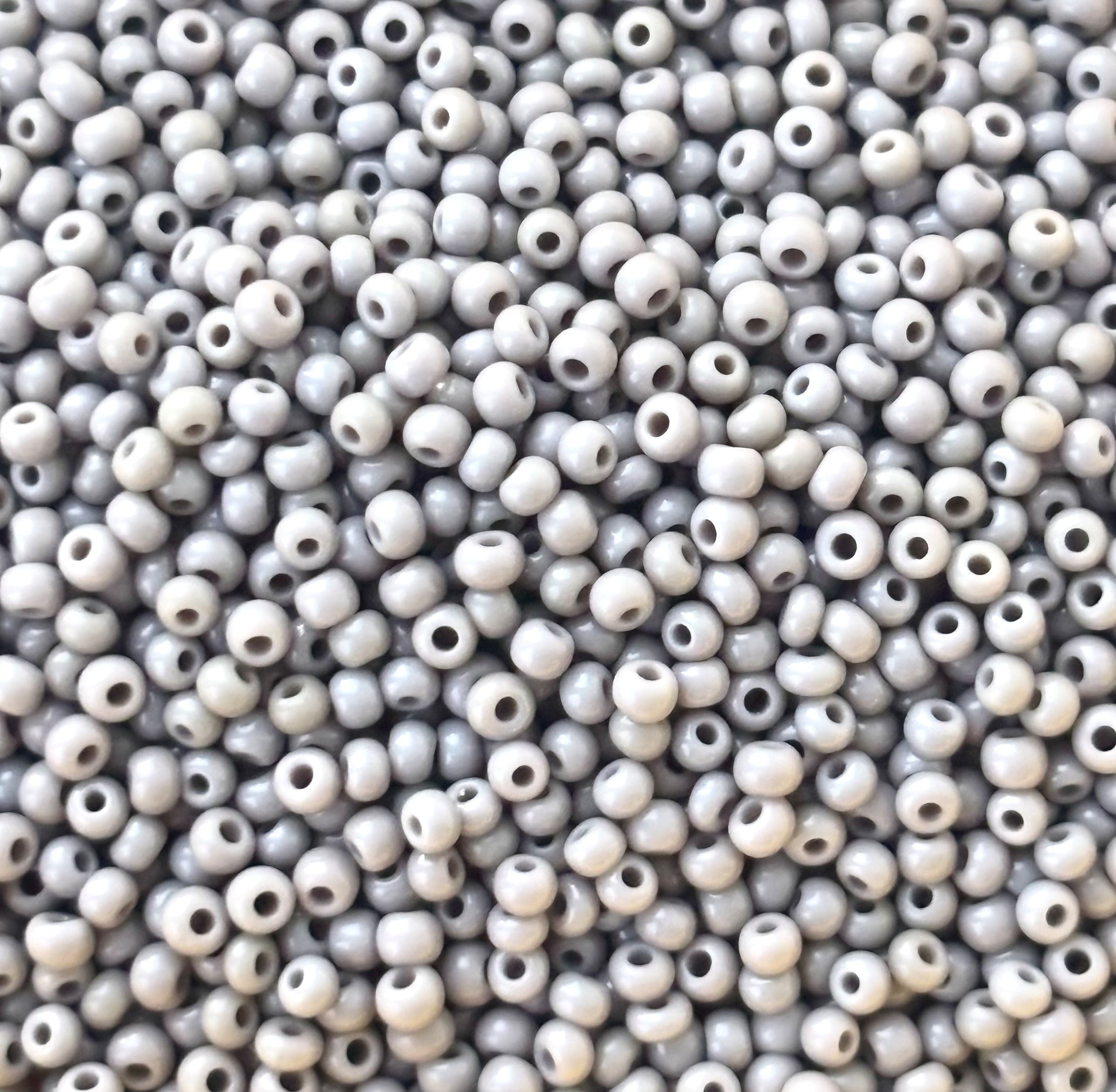 Preciosa Grey Seed Beads