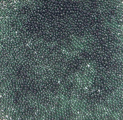 Preciosa Translucent Bottle Green Seed Beads