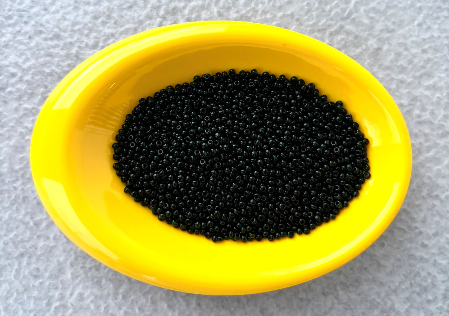 Preciosa Translucent Bottle Green Seed Beads