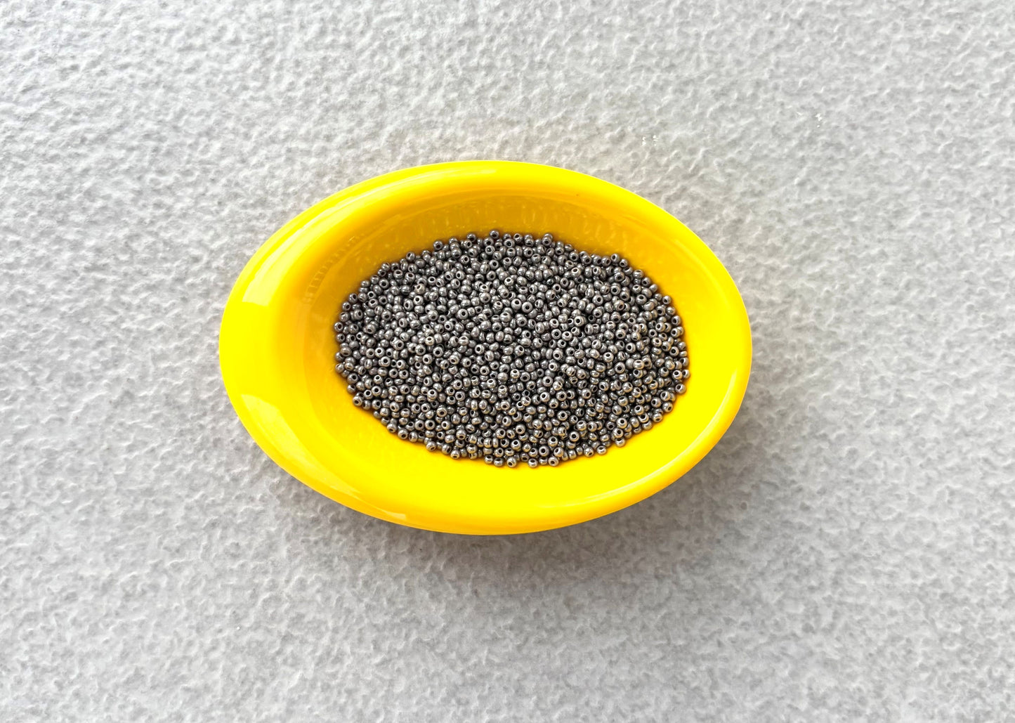 Preciosa Smoke Grey Luster Seed Beads