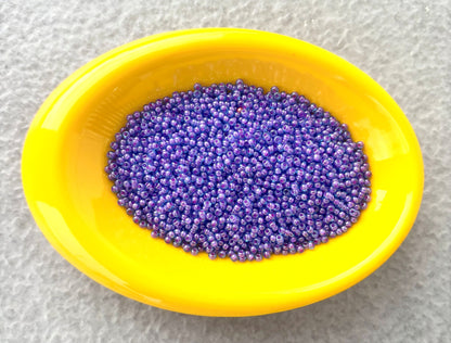 Preciosa Fuchsia Lined Aqua Luster Seed Beads