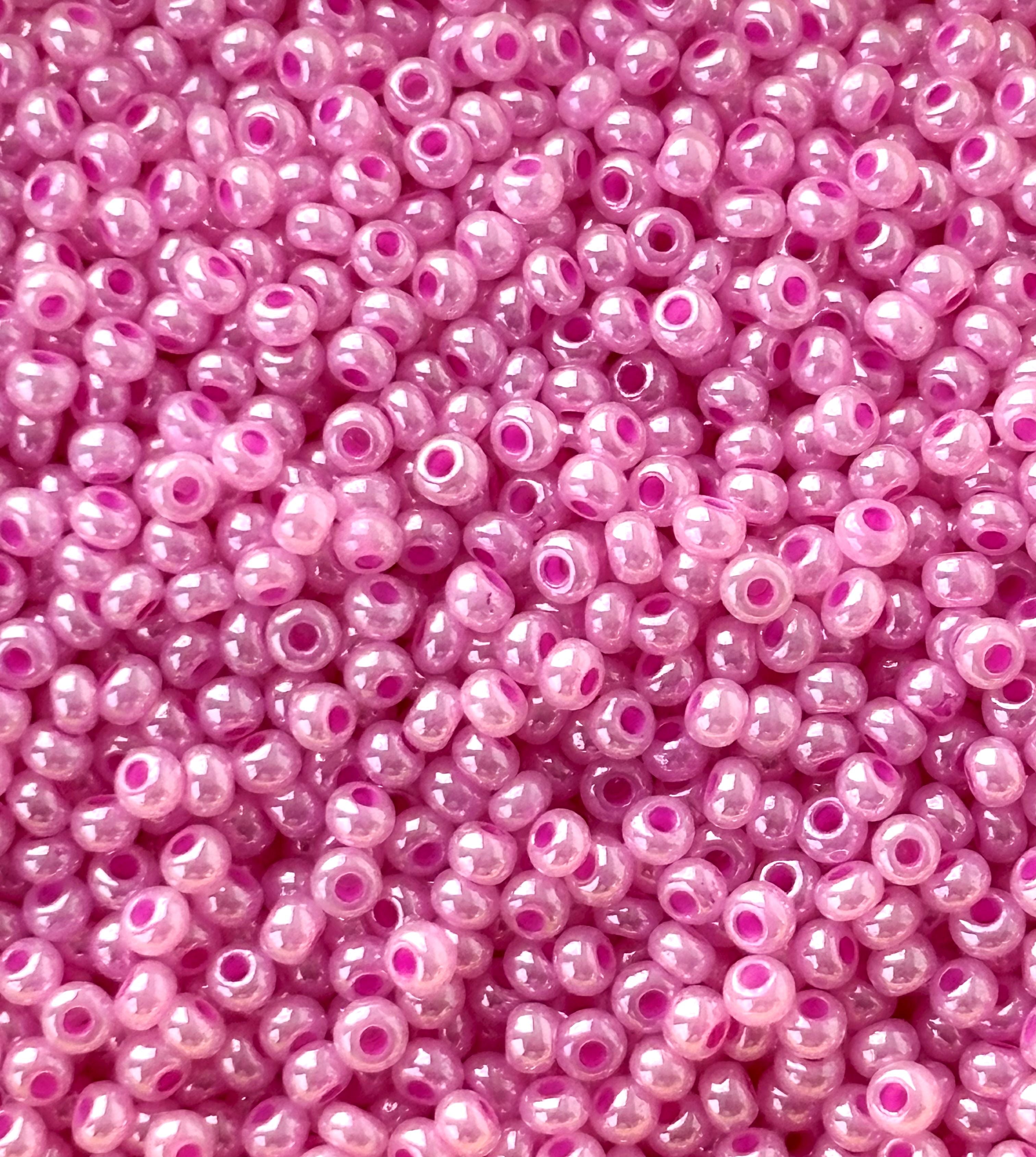 Preciosa Fuchsia Pink Seed Beads