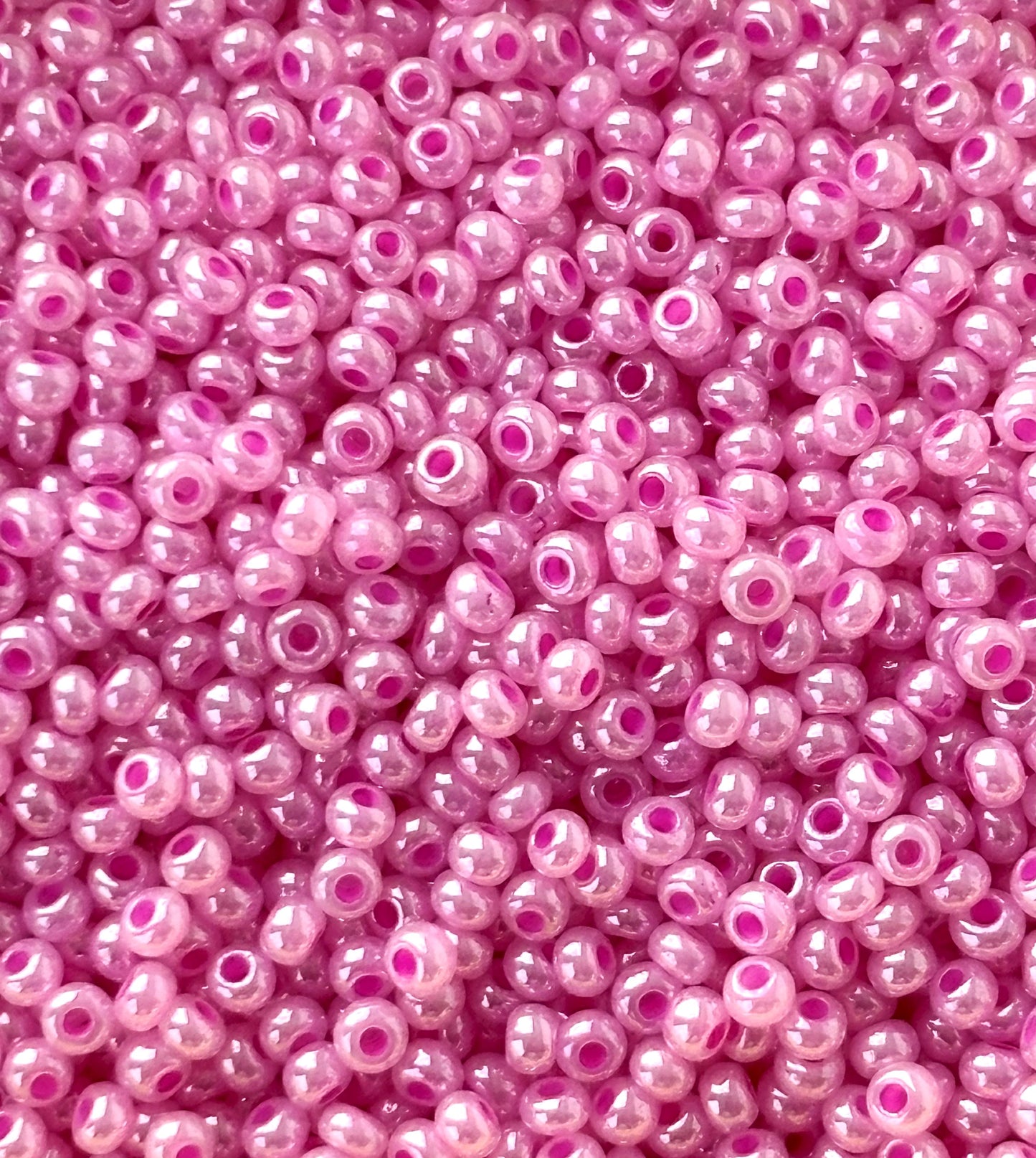 Preciosa Fuchsia Pink Seed Beads