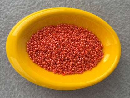 Preciosa Opaque-Rainbow Pumpkin Seed Beads