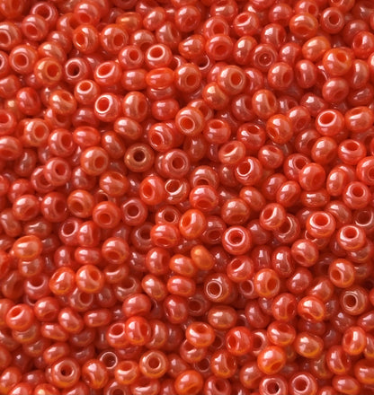 Preciosa Opaque-Rainbow Pumpkin Seed Beads