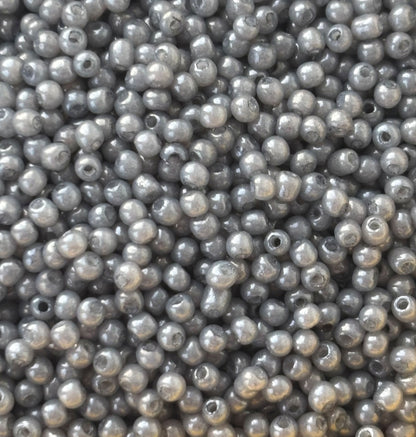 Preciosa Opaque Grey Seed Beads