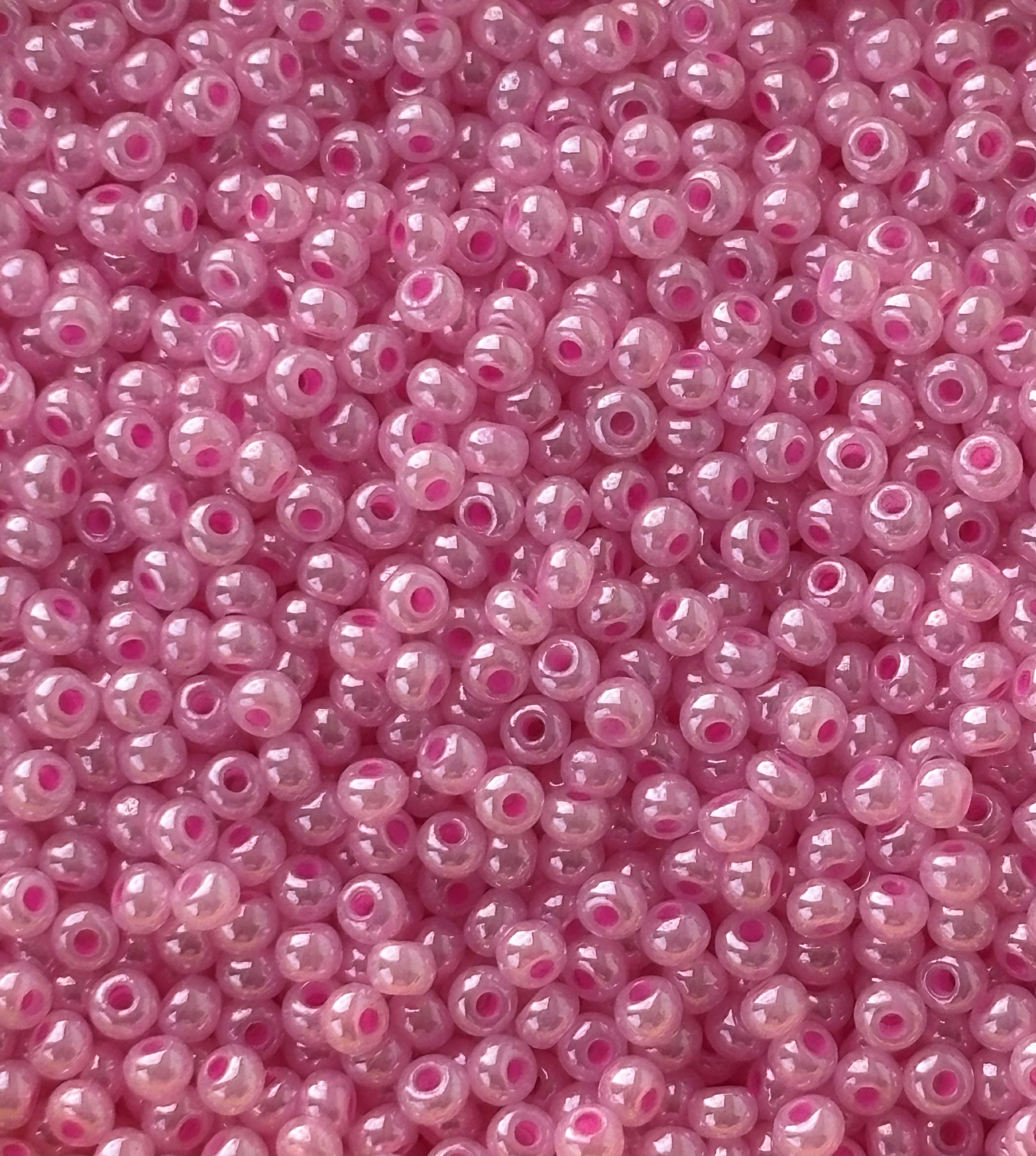 Preciosa Carnation Pink Seed Beads