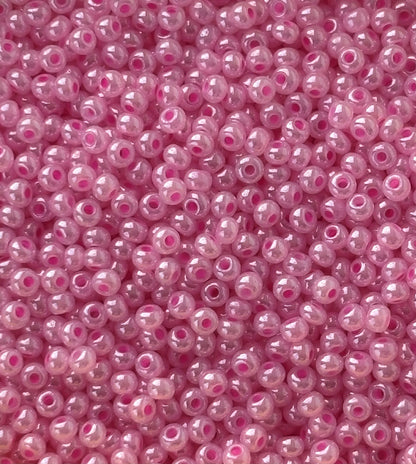 Preciosa Carnation Pink Seed Beads