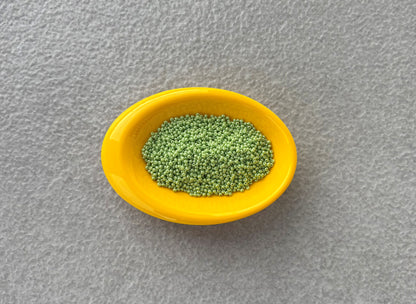 Preciosa Light Green Opaque Seed Beads